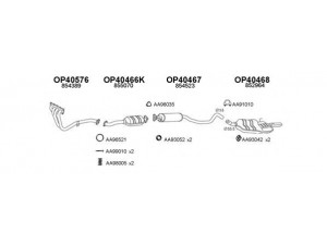 VENEPORTE 400279 išmetimo sistema 
 Išmetimo sistema -> Išmetimo sistema, visa