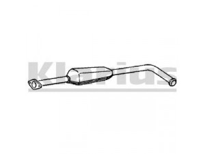KLARIUS 220200 vidurinis duslintuvas 
 Išmetimo sistema -> Duslintuvas
7700803757, 7700844883, 7700845641