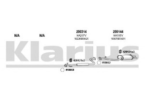 KLARIUS 420105E išmetimo sistema 
 Išmetimo sistema -> Išmetimo sistema, visa