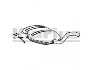 KLARIUS VW413D vidurinis duslintuvas 
 Išmetimo sistema -> Duslintuvas
1H9253409D, 1H9253409D, 1H9253409D