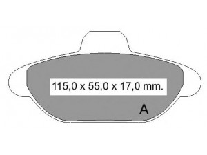 VEMA 834460 stabdžių trinkelių rinkinys, diskinis stabdys 
 Techninės priežiūros dalys -> Papildomas remontas
5892736, 5892737, 77362185, 9948045