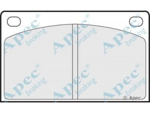 APEC braking PAD576 stabdžių trinkelių rinkinys, diskinis stabdys 
 Techninės priežiūros dalys -> Papildomas remontas
270163, 2701639, 271666, 271739