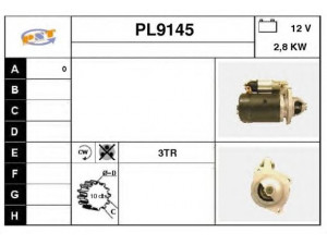 SNRA PL9145 starteris