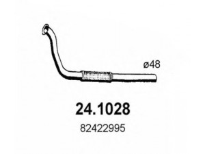 ASSO 24.1028 išleidimo kolektorius 
 Išmetimo sistema -> Išmetimo vamzdžiai
82239911, 82399911, 82422995