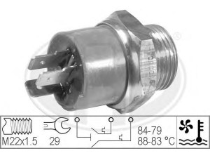 ERA 330267 temperatūros jungiklis, radiatoriaus ventiliatorius 
 Aušinimo sistema -> Siuntimo blokas, aušinimo skysčio temperatūra
60533503, 1264 06, 1264 16, 95 630 939