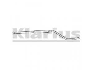 KLARIUS 270015 vidurinis duslintuvas 
 Išmetimo sistema -> Duslintuvas
95550154, 95550154