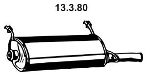 EBERSPÄCHER 13.3.80 galinis duslintuvas 
 Išmetimo sistema -> Duslintuvas
1726.JK
