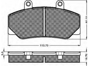 BSF 10206 stabdžių trinkelių rinkinys, diskinis stabdys 
 Techninės priežiūros dalys -> Papildomas remontas
271179, 2711794, 271182, 2711828