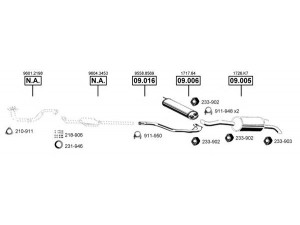 ASMET CI090520 išmetimo sistema 
 Išmetimo sistema -> Išmetimo sistema, visa