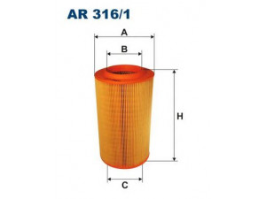 FILTRON AR316/1 oro filtras 
 Techninės priežiūros dalys -> Techninės priežiūros intervalai
1444QV, 1444SQ, 16 111 582 80, 1606402680