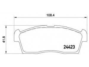 BREMBO P 54 049 stabdžių trinkelių rinkinys, diskinis stabdys 
 Techninės priežiūros dalys -> Papildomas remontas
4605A340