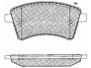 BSF 10937 stabdžių trinkelių rinkinys, diskinis stabdys 
 Techninės priežiūros dalys -> Papildomas remontas
410603750R, 7701209864, 7701210110