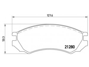 BREMBO P 56 023 stabdžių trinkelių rinkinys, diskinis stabdys 
 Techninės priežiūros dalys -> Papildomas remontas
4106045E86, 4106051E85, 4106072J25