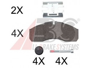 A.B.S. 37379 OE stabdžių trinkelių rinkinys, diskinis stabdys 
 Techninės priežiūros dalys -> Papildomas remontas
42536101, 003 420 46 20, 41060-9X129