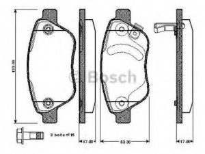 BOSCH 0 986 TB2 960 stabdžių trinkelių rinkinys, diskinis stabdys 
 Techninės priežiūros dalys -> Papildomas remontas
1605353, 1605357, 1605359, 93189815