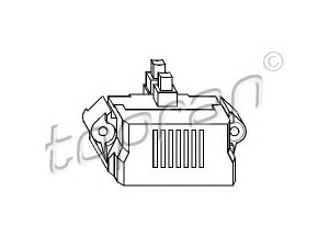 TOPRAN 107 390 reguliatorius, kintamosios srovės generatorius 
 Elektros įranga -> Kint. sr. generatorius/dalys -> Reguliatorius
036 903 803A, 037 903 803, 049 903 803H