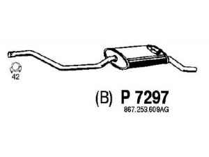 FENNO P7297 galinis duslintuvas 
 Išmetimo sistema -> Duslintuvas
867253609AD, 867253609AG, 871253609J