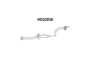 VENEPORTE HD33026 vidurinis duslintuvas 
 Išmetimo sistema -> Duslintuvas
18220SR3A22