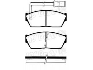 IPS Parts IBD-1429 stabdžių trinkelių rinkinys, diskinis stabdys 
 Techninės priežiūros dalys -> Papildomas remontas
45022-SA0-680, 45022-SM4-G01