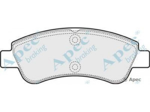 APEC braking PAD1546 stabdžių trinkelių rinkinys, diskinis stabdys 
 Techninės priežiūros dalys -> Papildomas remontas
1610489680, 425338