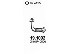 ASSO 19.1002 išleidimo kolektorius 
 Išmetimo sistema -> Išmetimo vamzdžiai
0K01R40500, 0K01R40500A, OK01R40500