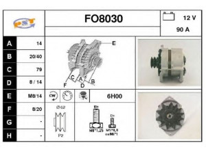 SNRA FO8030 kintamosios srovės generatorius