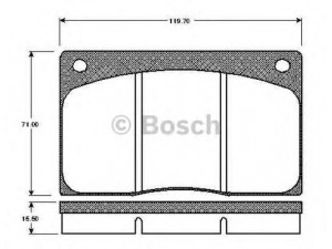 BOSCH 0 986 TB2 057 stabdžių trinkelių rinkinys, diskinis stabdys 
 Techninės priežiūros dalys -> Papildomas remontas
C41307, GBP224, JLM1157, JLM536