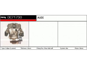 DELCO REMY DC71730 stabdžių apkaba 
 Dviratė transporto priemonės -> Stabdžių sistema -> Stabdžių apkaba / priedai
443 615 407