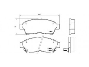 BREMBO P 83 034 stabdžių trinkelių rinkinys, diskinis stabdys 
 Techninės priežiūros dalys -> Papildomas remontas
0446505010, 0446512500, 0446512540