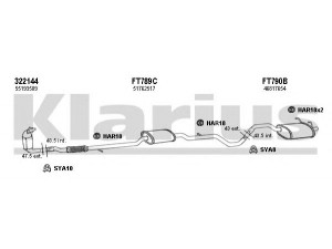 KLARIUS 330932U išmetimo sistema 
 Išmetimo sistema -> Išmetimo sistema, visa