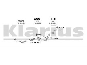KLARIUS 900430E išmetimo sistema 
 Išmetimo sistema -> Išmetimo sistema, visa