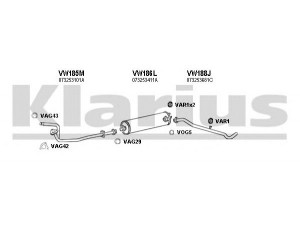 KLARIUS 930428U išmetimo sistema 
 Išmetimo sistema -> Išmetimo sistema, visa