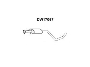 VENEPORTE DW17067 priekinis duslintuvas 
 Išmetimo sistema -> Duslintuvas
96273682