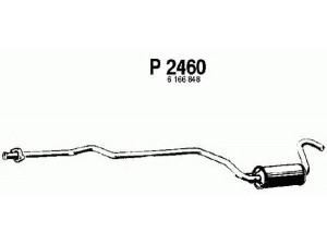 FENNO P2460 vidurinis duslintuvas 
 Išmetimo sistema -> Duslintuvas
5020034, 6148690, 6160810, 6166848