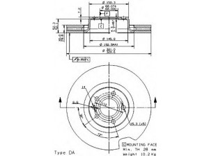 BREMBO 09.9534.14 stabdžių diskas 
 Stabdžių sistema -> Diskinis stabdys -> Stabdžių diskas
4F0615301E