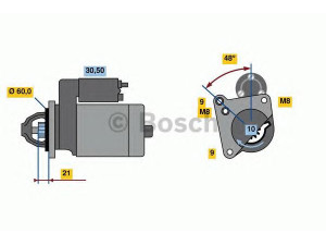 BOSCH 0 986 021 970 starteris 
 Elektros įranga -> Starterio sistema -> Starteris
7540897, 7552105, 12 41 7 540 897