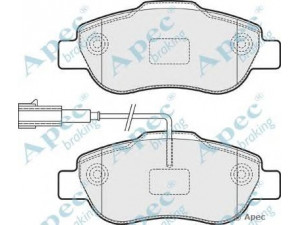 APEC braking PAD1612 stabdžių trinkelių rinkinys, diskinis stabdys 
 Techninės priežiūros dalys -> Papildomas remontas
77364636, 1559697