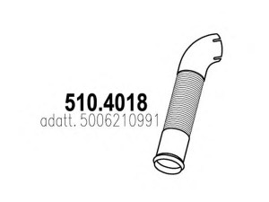 ASSO 510.4018 lanksti žarna, išmetimo sistema
5006210991
