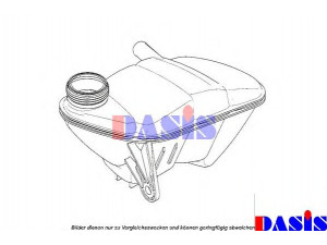 AKS DASIS 123001N išsiplėtimo bakelis, aušinimo skystis 
 Aušinimo sistema -> Radiatorius/alyvos aušintuvas -> Išsiplėtimo bakelis, variklio aušinimo skystis
0010031V002, 10031V002000000