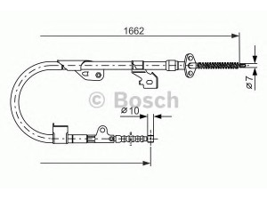 BOSCH 1 987 477 535 trosas, stovėjimo stabdys 
 Stabdžių sistema -> Valdymo svirtys/trosai
36530 0M010, 36530 1N900
