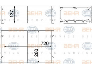HELLA 8MO 376 949-091 alyvos aušintuvas, variklio alyva
041 58584KZ