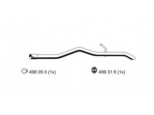 ERNST 331425 išleidimo kolektorius 
 Išmetimo sistema -> Išmetimo vamzdžiai
1 523 597, 4 055 977