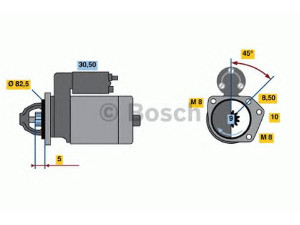 BOSCH 0 986 019 311 starteris 
 Elektros įranga -> Starterio sistema -> Starteris
085 911 023 E, 085 911 023 E