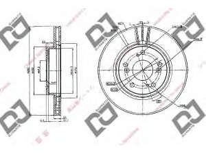 DJ PARTS BD1041 stabdžių diskas 
 Stabdžių sistema -> Diskinis stabdys -> Stabdžių diskas
45251-SDC-A00, 45251SDCA00