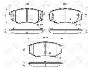 COMLINE ADB32194 stabdžių trinkelių rinkinys, diskinis stabdys 
 Techninės priežiūros dalys -> Papildomas remontas
581011KA00, 58101B2A10