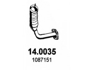 ASSO 14.0035 katalizatoriaus keitiklis 
 Išmetimo sistema -> Katalizatoriaus keitiklis
1067709, 1087151, 1087152, 1133438