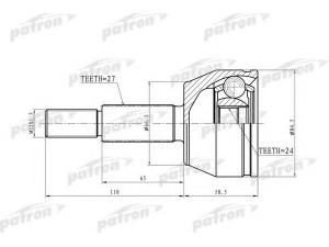 PATRON PCV6889 jungčių komplektas, kardaninis velenas
6L2Z3A427AA, 6L2Z3A428AA