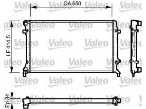 VALEO 735120 radiatorius, variklio aušinimas 
 Aušinimo sistema -> Radiatorius/alyvos aušintuvas -> Radiatorius/dalys
1K0121251AR, 1K0121253AN, 1K0121251AR