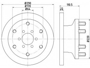 HELLA PAGID 8DD 355 117-501 stabdžių diskas 
 Stabdžių sistema -> Diskinis stabdys -> Stabdžių diskas
42546401, 504079365, 504080994