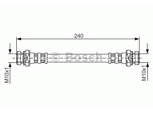 BOSCH 1 987 476 395 stabdžių žarnelė 
 Stabdžių sistema -> Stabdžių žarnelės
71742815, 93195319, 51570 50A50 000